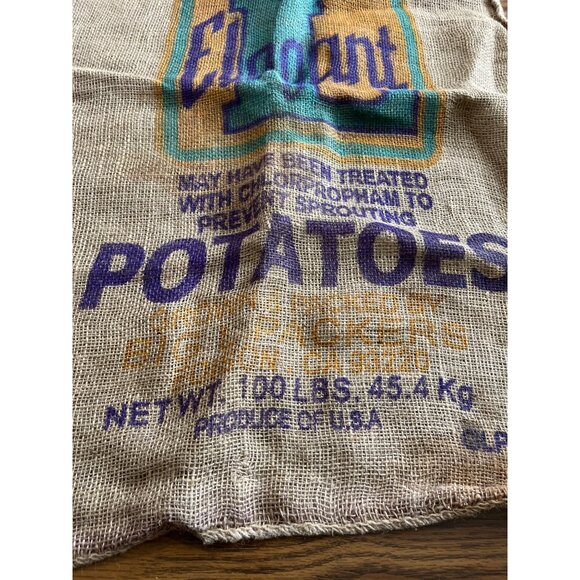 Hydro-Cooled California Elegant empty burlap potato sack - Picture 2 of 5